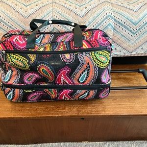 Vera Bradley Lighten Up Rolling Duffel